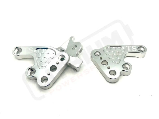 TS Custom CNC Aluminum Footpeg Brackets for Talaria Sting MX3 MX4 MX5 - Silver / Talaria MX3 MX4 MX5 - Talaria CNC