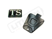 TS Custom CNC Aluminum Horn Delete Cover E-Ride Pro and Surron - Black - E-moto Frame Accessories