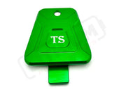 TS Custom CNC Aluminum Horn Delete Cover E-Ride Pro and Surron - Green - E-moto Frame Accessories