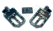 TS Custom Foot Pegs Featuring Titanium Grips for E - moto - Lithium Powersports