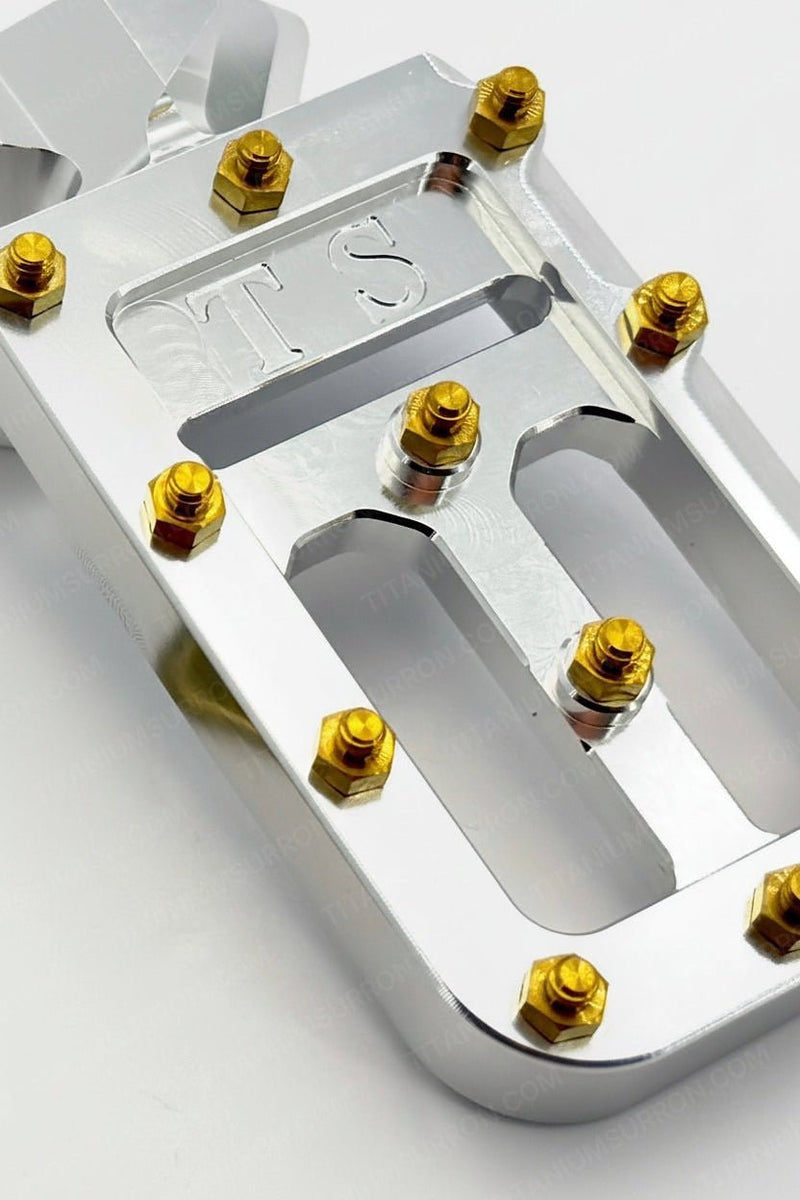 TS Custom Foot Pegs w/ Titanium Grips for Surron and Most Light EMoto