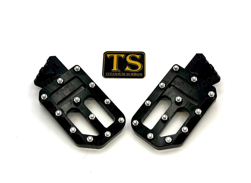 TS Custom Foot Pegs w/ Titanium Grips for Surron and Most Light EMoto