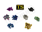 TS Custom Foot Pegs w/ Titanium Grips for Talaria and Altis Silver / Custom (Green - Burnt Blue - Gold - Purple