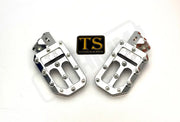 TS Custom Foot Pegs w/ Titanium Grips for Talaria and Altis Silver / Silver Titanium Grip Footpegs