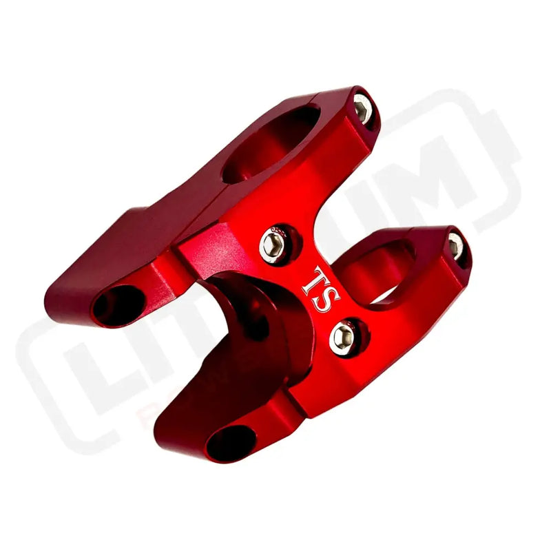 TS Direct Mount Stem for E-Moto - Red - TS Heavy Duty Direct Mount Stem