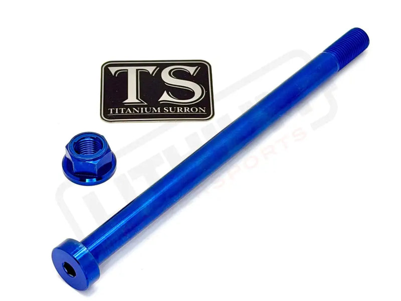 TS Surron LBX Titanium Rear Axle (Includes Nut) - Titanium Bolts