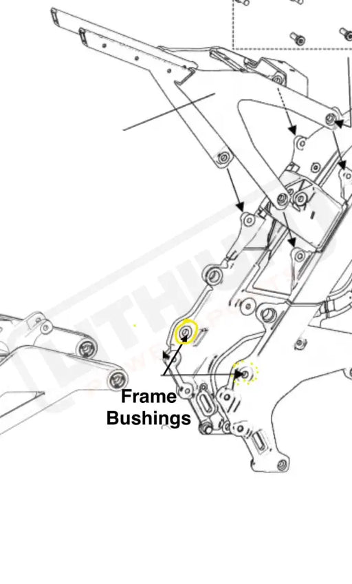 TS Surron / Segway Frame Bushing for Swingarm Set of 2 Frame Bushing Surron Segway Frame Bushing