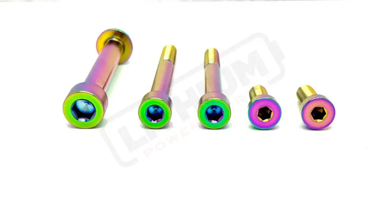 TS Talaria MX3 MX4 6 Piece Custom Motor / Gearbox Titanium Kit - Titanium Bolts