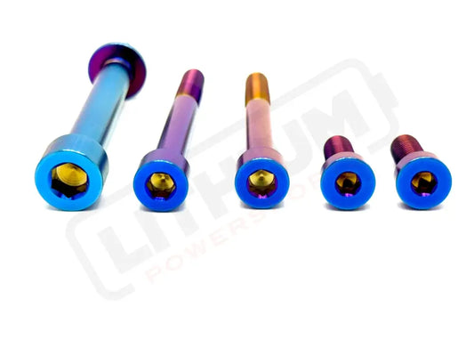 TS Talaria MX3, MX4 6 Piece Custom Motor / Gearbox Titanium Kit - Lithium Powersports