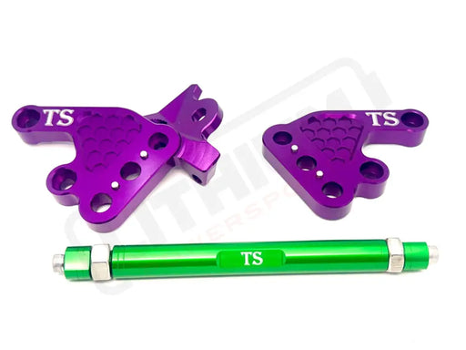 TS Custom CNC Aluminum Footpeg Bracket Assembly Talaria MX3, MX4, MX5 - Lithium Powersports