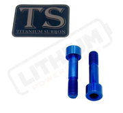 TS Talaria Sting R MX4 8 Piece Custom Gearbox Titanium Bolt Kit - Blue / Regular Socket Head (8 pcs) - Titanium Bolts