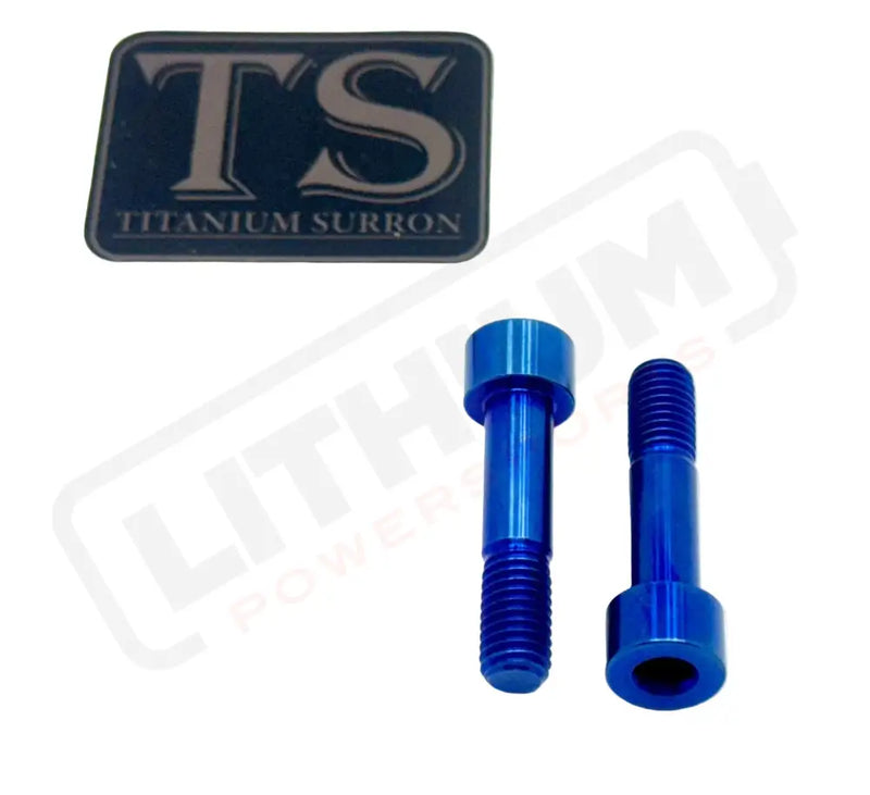 TS Talaria Sting R MX4 8 Piece Custom Gearbox Titanium Bolt Kit - Blue / Regular Socket Head (8 pcs) - Titanium Bolts