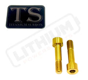 TS Talaria Sting R MX4 8 Piece Custom Gearbox Titanium Bolt Kit - Gold / Regular Socket Head (8 pcs) - Titanium Bolts