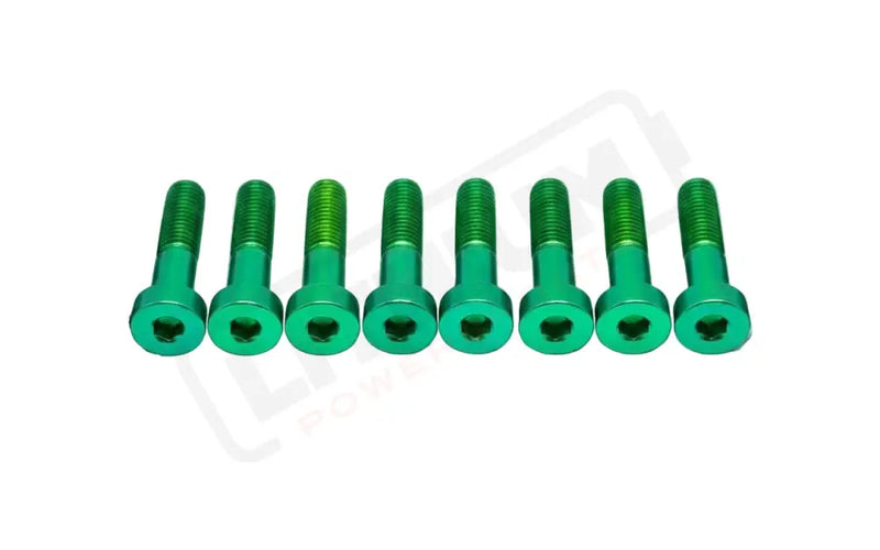 TS Talaria Sting R MX4 8 Piece Custom Gearbox Titanium Bolt Kit - Green / Half Head (8 pcs) - Titanium Bolts