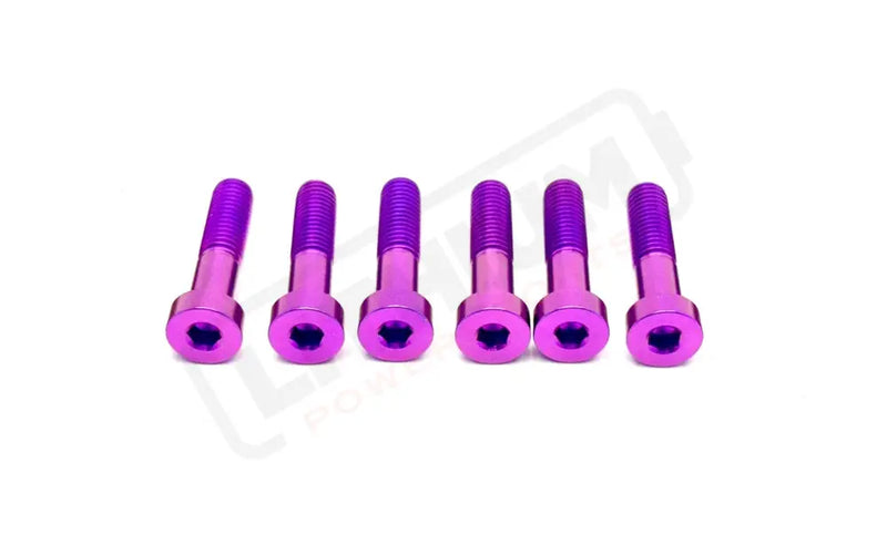 TS Talaria Sting R MX4 8 Piece Custom Gearbox Titanium Bolt Kit - Purple / Half Head (8 pcs) - Titanium Bolts