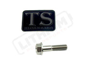 TS Talaria Sting R MX4 8 Piece Custom Gearbox Titanium Bolt Kit - Silver (raw) / Hex Head (8 pcs) - Titanium Bolts