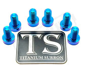 TS Talaria Sting R MX4 8 Piece Custom Gearbox Titanium Bolt Kit - Teal / Regular Socket Head (8 pcs) - Titanium Bolts