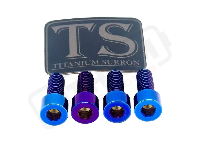 TS Talaria XXX Seat Subframe or Foot Peg Titanium Bolts (4) - Burnt Blue / Surron Ultra Bee - Titanium Bolts