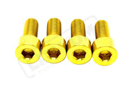 TS Talaria XXX Seat Subframe or Foot Peg Titanium Bolts (4) - Gold / Surron Ultra Bee - Titanium Bolts