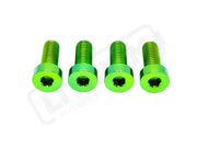 TS Talaria XXX Seat Subframe or Foot Peg Titanium Bolts (4) - Green / Surron LBX - Segway - Titanium Bolts
