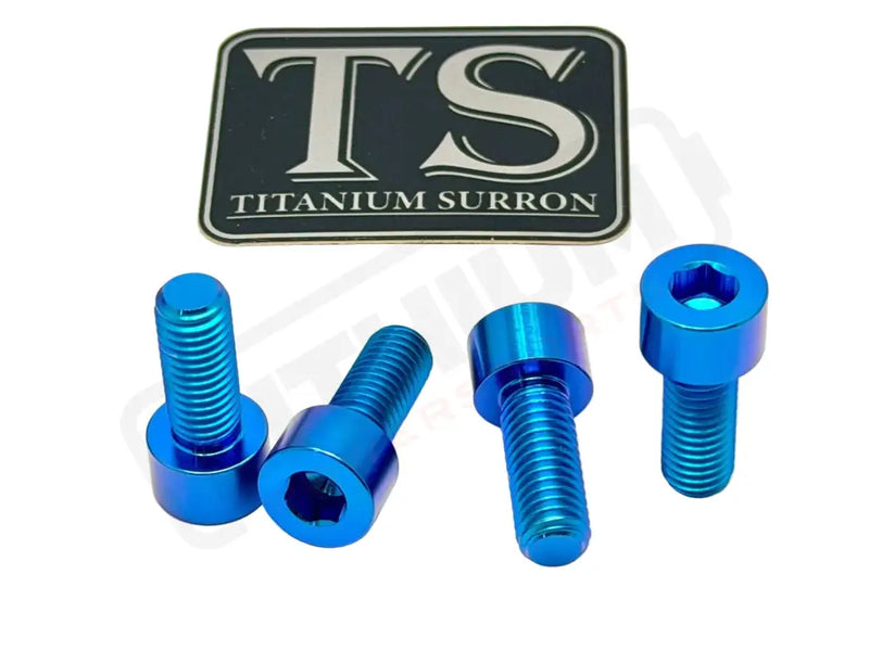 TS Talaria XXX Seat Subframe or Foot Peg Titanium Bolts (4) - Teal / Surron LBX - Segway - Titanium Bolts