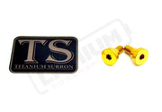 TS Titanium Battery Lid Bolts - E-Ride Pro - (Two Pcs) - Gold - Titanium Bolts