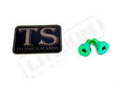 TS Titanium Battery Lid Bolts - E-Ride Pro - (Two Pcs) - Green - Titanium Bolts