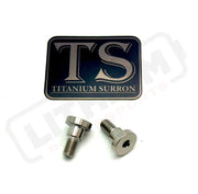 TS Titanium Battery Lid Bolts - E-Ride Pro - (Two Pcs) - Raw Titanium (Silver) - Titanium Bolts