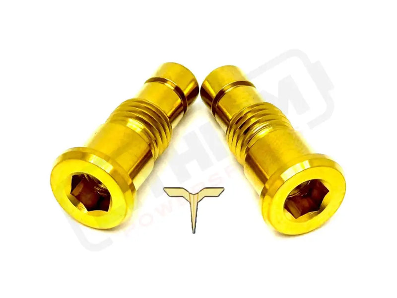 TS Titanium Battery Lid Bolts - Talaria Sting R MX4 (Two Pcs) - Gold - Titanium Bolts