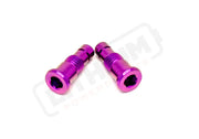 TS Titanium Battery Lid Bolts - Talaria Sting R MX4 (Two Pcs) - Purple - Titanium Bolts