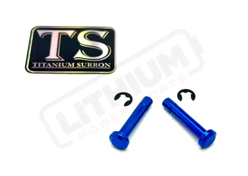 TS Titanium Battery Lid Pins - Surron LBX Segway X-260 Blue Surron Segway Battery Lid Pins