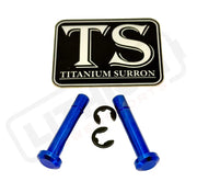 TS Titanium Battery Lid Pins - Surron LBX Segway X-260 - Blue - Titanium Bolts