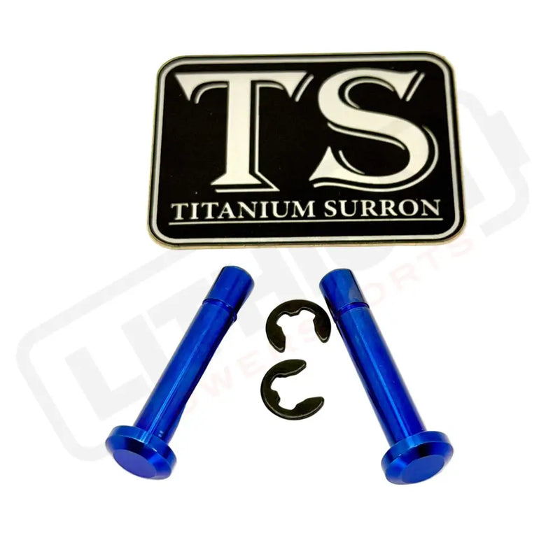 TS Titanium Battery Lid Pins - Surron LBX Segway X-260 - Blue - Titanium Bolts