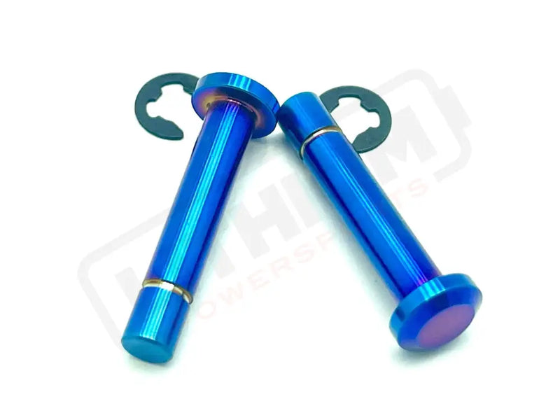 TS Titanium Battery Lid Pins - Surron LBX Segway X-260 Burnt Blue Surron Segway Battery Lid Pins
