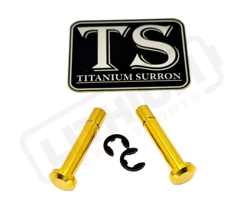 TS Titanium Battery Lid Pins - Surron LBX Segway X-260 - Gold - Titanium Bolts