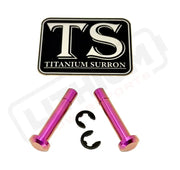 TS Titanium Battery Lid Pins - Surron LBX Segway X-260 - Purple - Titanium Bolts