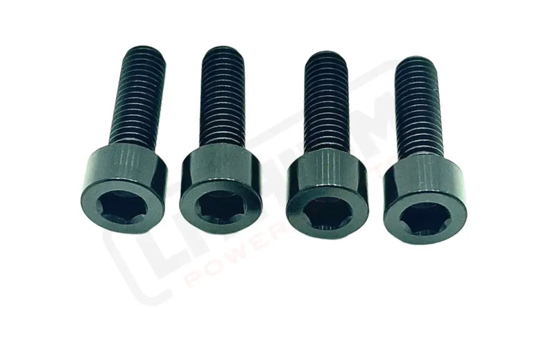 TS Titanium Caliper Bolt Kit (20mm Bolts) - Black / Caliper Only (4 Pieces -- 2 Calipers) - Titanium Bolts