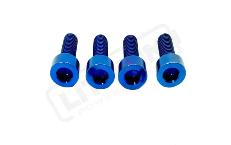 TS Titanium Caliper Bolt Kit (20mm Bolts) - Blue / Caliper Only (4 Pieces -- 2 Calipers) - Titanium Bolts