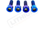 TS Titanium Caliper Bolt Kit (20mm Bolts) - Burnt Blue / Caliper Only (4 Pieces -- 2 Calipers) - Titanium Bolts