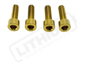 TS Titanium Caliper Bolt Kit (20mm Bolts) - Gold / Caliper Only (4 Pieces -- 2 Calipers) - Titanium Bolts