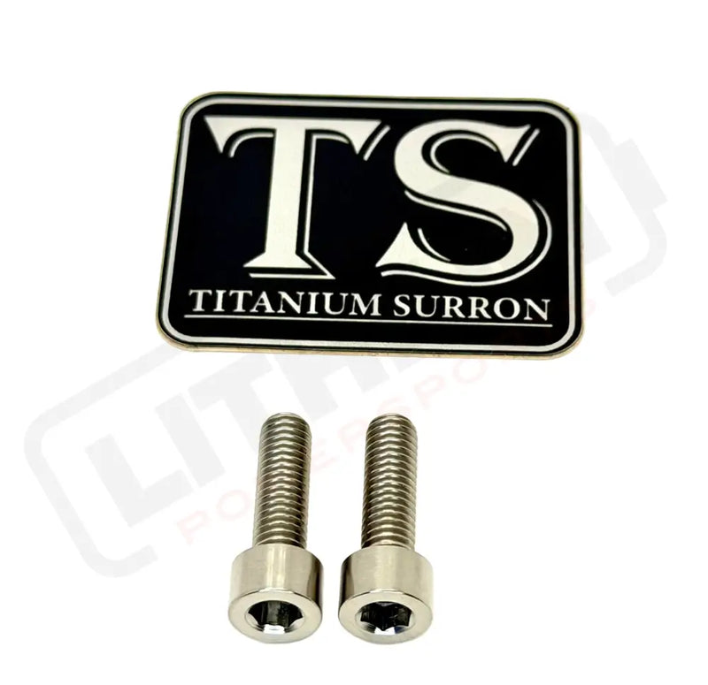 TS Titanium Caliper Bolt Kit (20mm Bolts) - Silver (raw) / Caliper Only (2 Pieces -- 1 Caliper) - Titanium Bolts