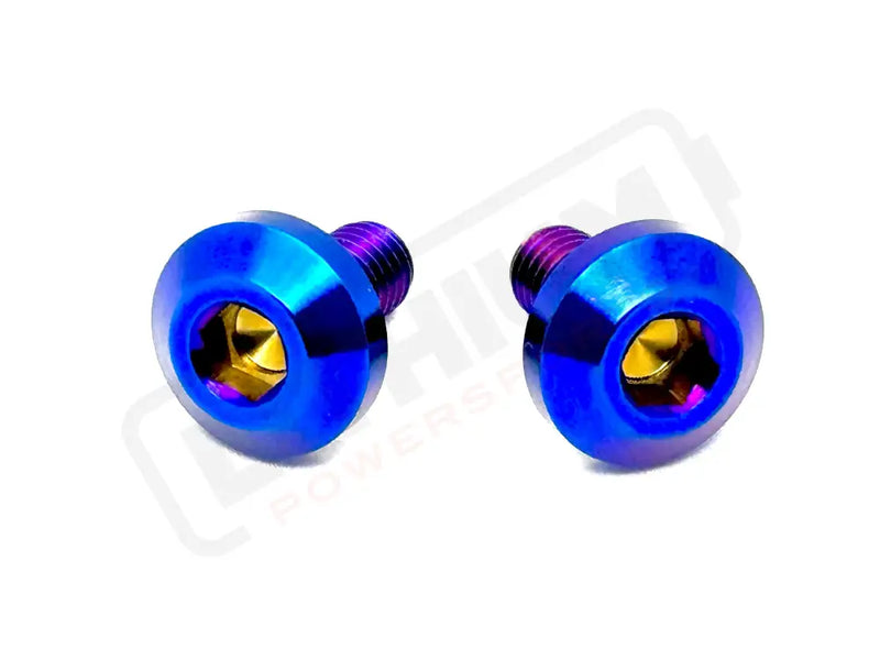 TS Titanium Chain Guard/ Mud Guard Bolts (Set of Six) E-Ride Pro - Burnt Blue / Pro S - 2.0 - SR - Titanium Bolts