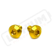 TS Titanium Chain Guard/ Mud Guard Bolts (Set of Six) E-Ride Pro - Gold / Pro S - 2.0 - SR - Titanium Bolts