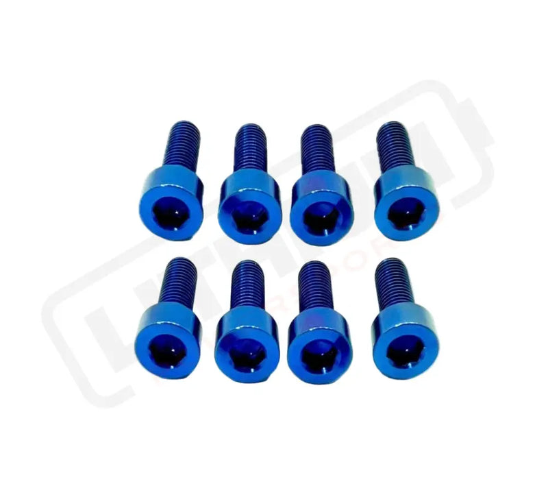 TS Titanium Direct Mount Stem Bolt Kit - Blue - Titanium Bolts