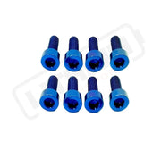 TS Titanium Direct Mount Stem Bolt Kit - Blue - Titanium Hardware