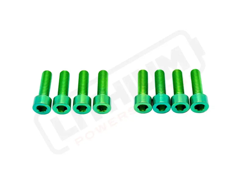 TS Titanium Direct Mount Stem Bolt Kit - Green - Titanium Bolts