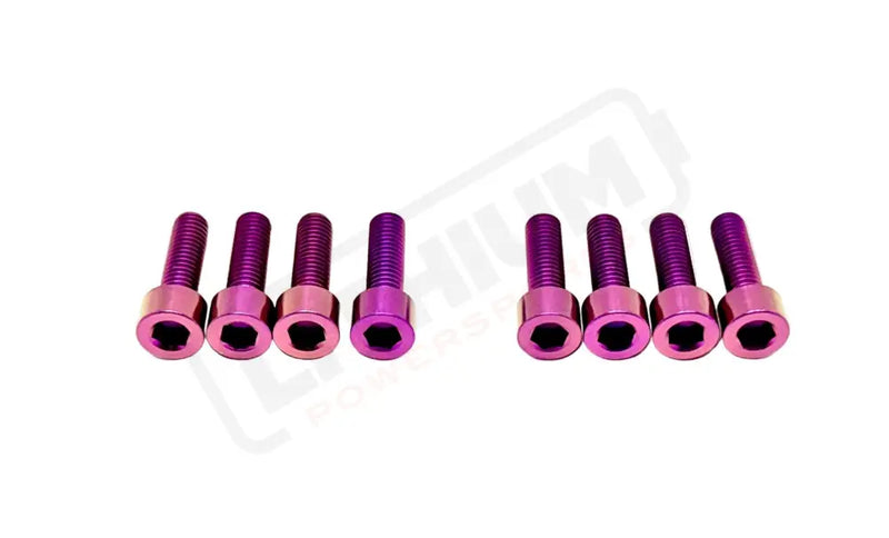 TS Titanium Direct Mount Stem Bolt Kit - Purple - Titanium Bolts