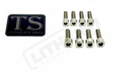 TS Titanium Direct Mount Stem Bolt Kit - Raw Titanium (Silver) - Titanium Bolts