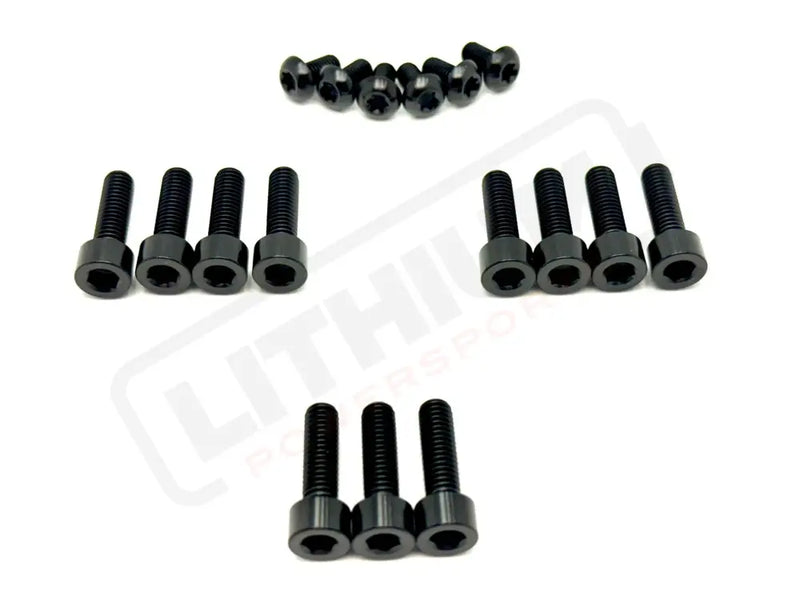 TS Titanium DNM/ KKE Fork Bolt Kits - Black / Without axle-end bolts - Titanium Bolts