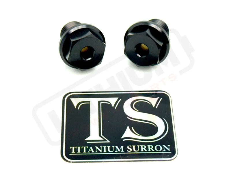 TS Titanium FastAce Fork Axle Bolts. ALX13RC (2.0) and AXH12RV (3.0) - Titanium Bolts